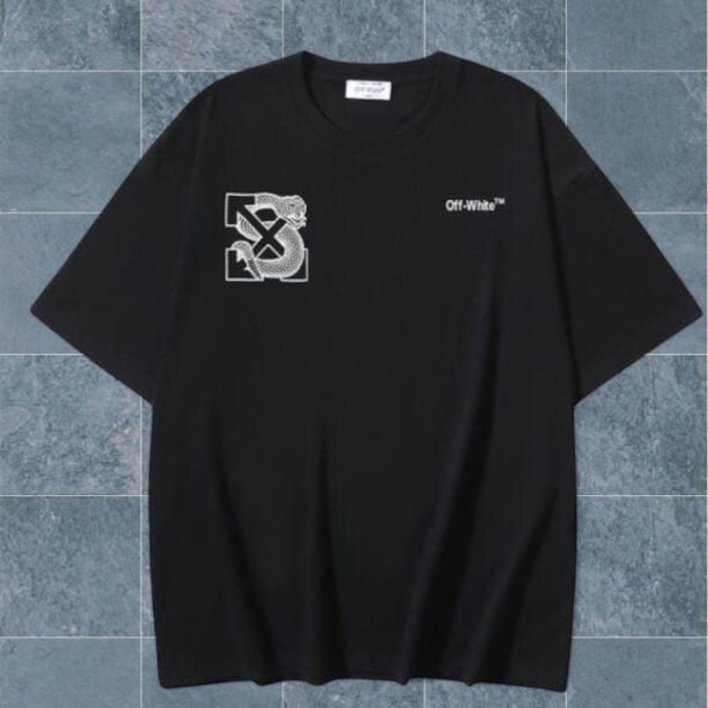 Off-White Black Tee with Iconic Logo - Picture 1 of 3